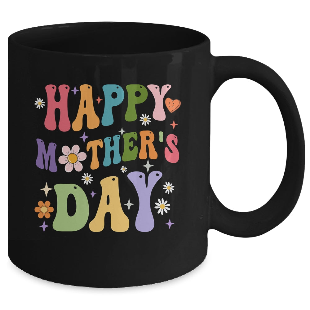Happy Mothers Day For Women Mom Grandma Love Groovy Mug | siriusteestore