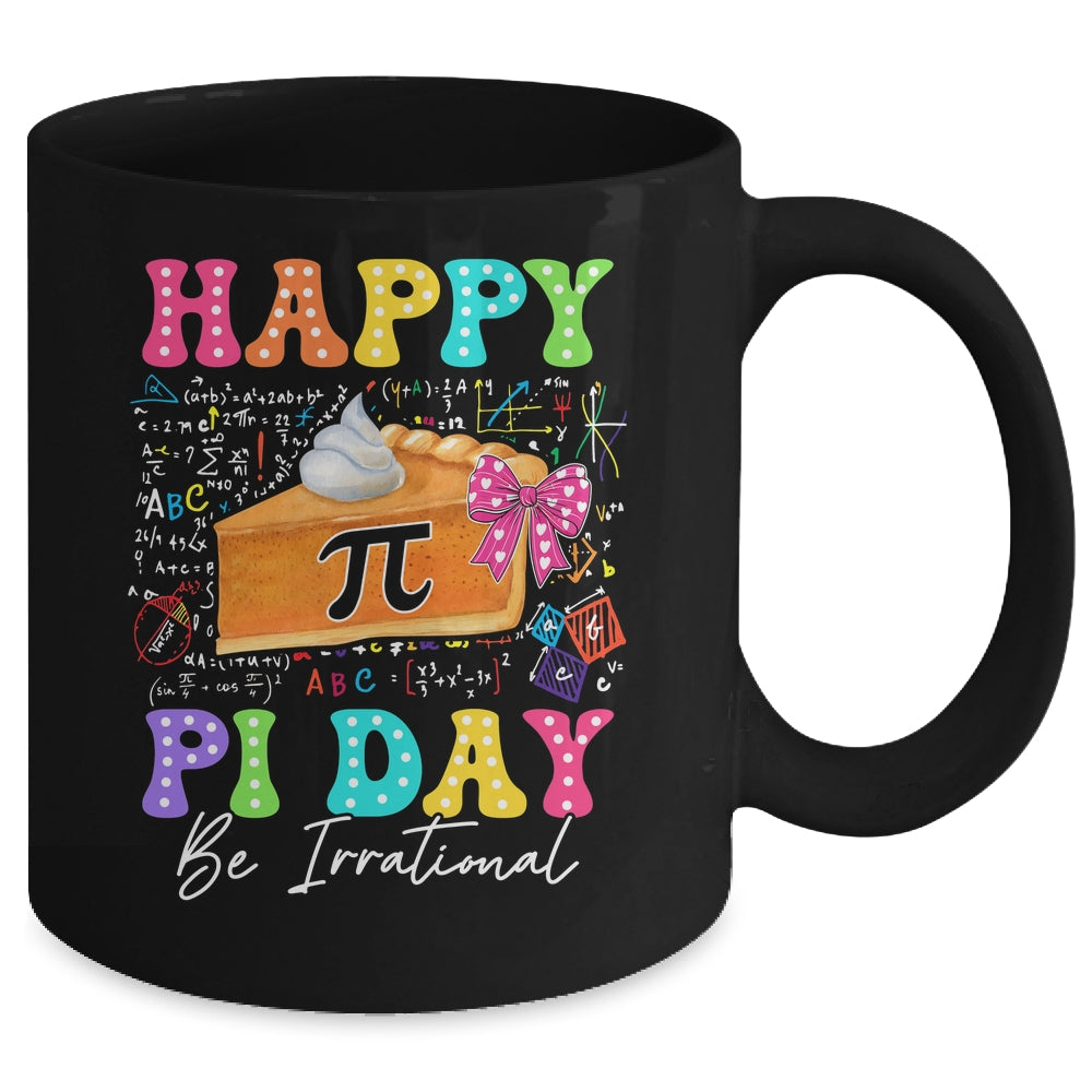 Happy Pi Day Funny Math Coach Teacher Pi Day Coquette Bow Mug | siriusteestore