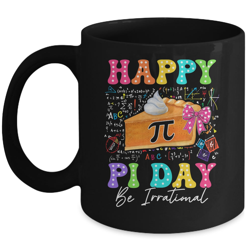 Happy Pi Day Funny Math Coach Teacher Pi Day Coquette Bow Mug | siriusteestore