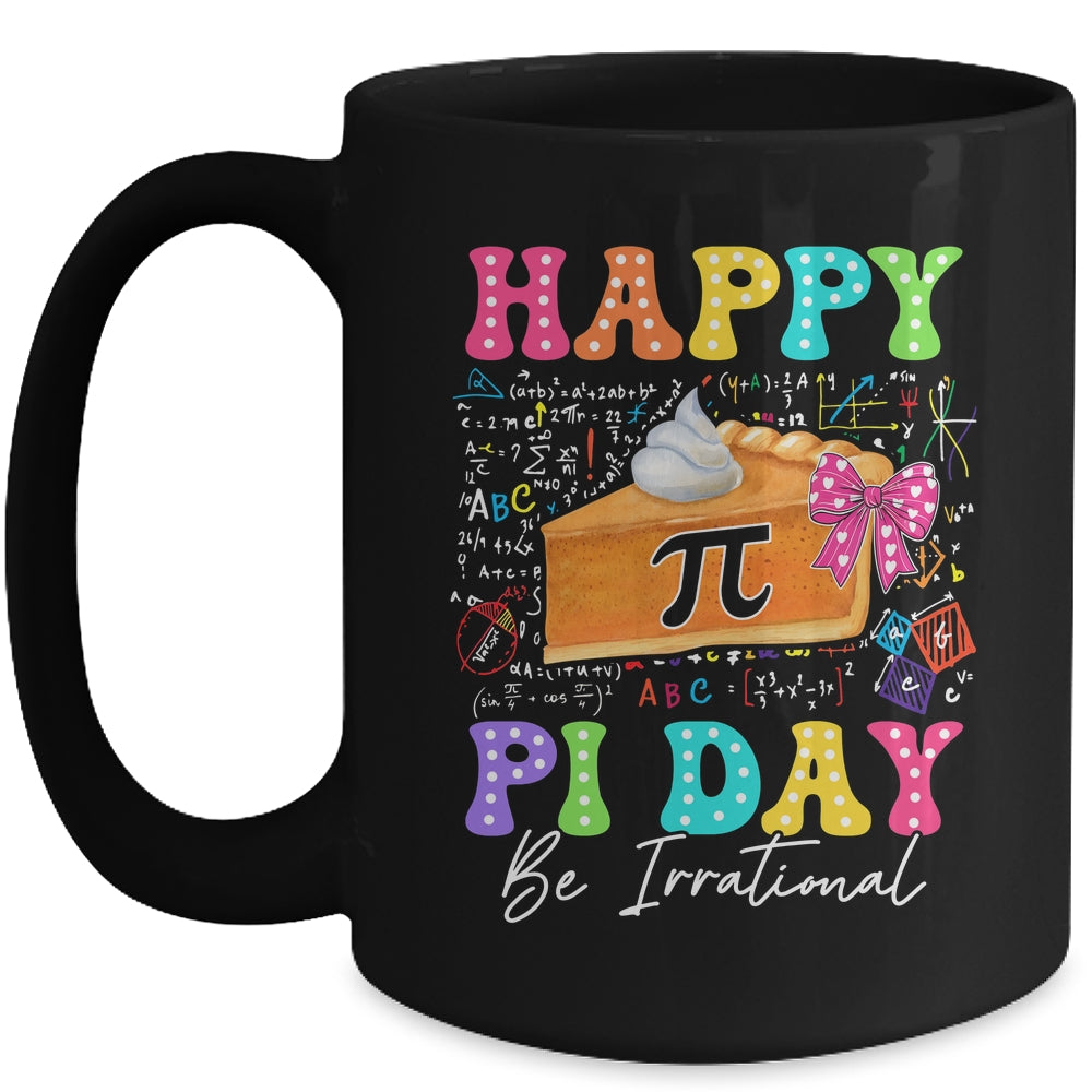 Happy Pi Day Funny Math Coach Teacher Pi Day Coquette Bow Mug | siriusteestore