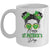 Happy Saint Patricks Day Messy Bun Hair Saint Paddys Girls Mug | siriusteestore