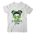 Happy Saint Patricks Day Messy Bun Hair Saint Paddys Girls Shirt & Tank Top | siriusteestore