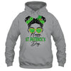 Happy Saint Patricks Day Messy Bun Hair Saint Paddys Girls Shirt & Tank Top | siriusteestore
