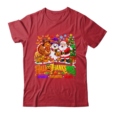 Happy Spooky Halloween Thankful Thanksgiving Merry Christmas Shirt & Sweatshirt | siriusteestore
