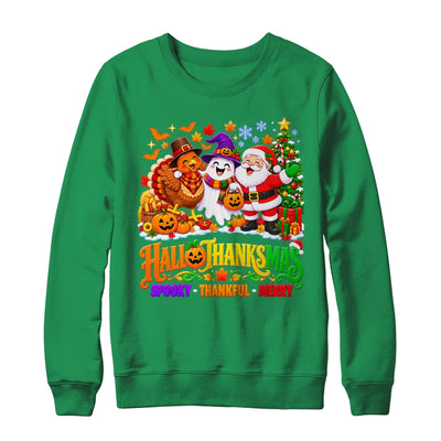 Happy Spooky Halloween Thankful Thanksgiving Merry Christmas Shirt & Sweatshirt | siriusteestore