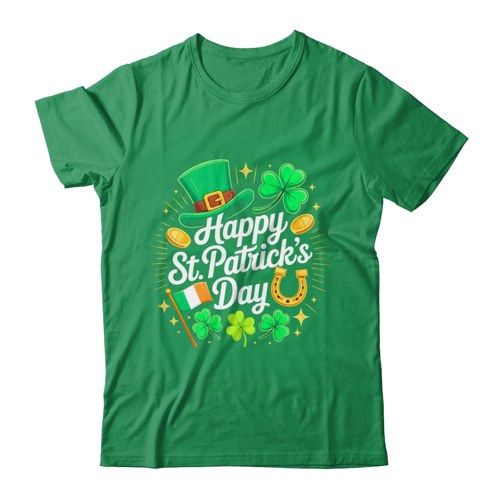 Happy St Patricks Day Shamrock Irish Men Women Kids Shirt & Hoodie | siriusteestore