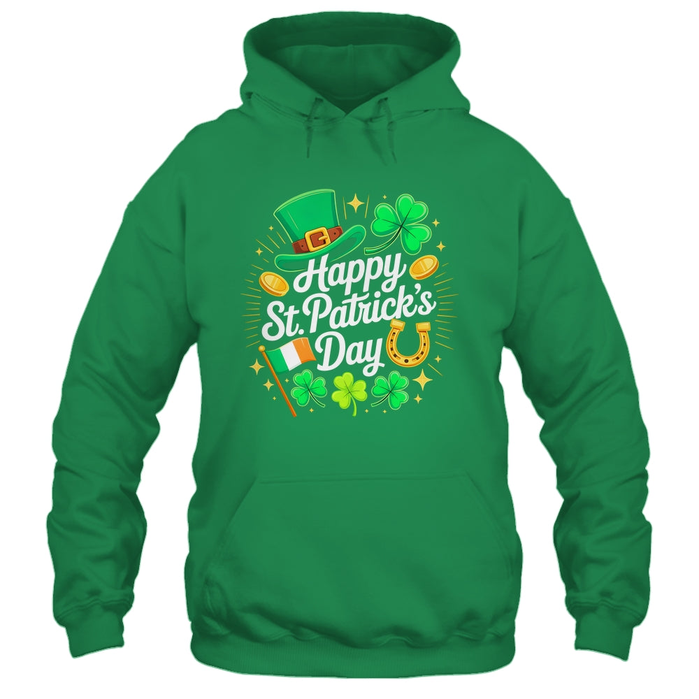 Happy St Patricks Day Shamrock Irish Men Women Kids Shirt & Hoodie | siriusteestore