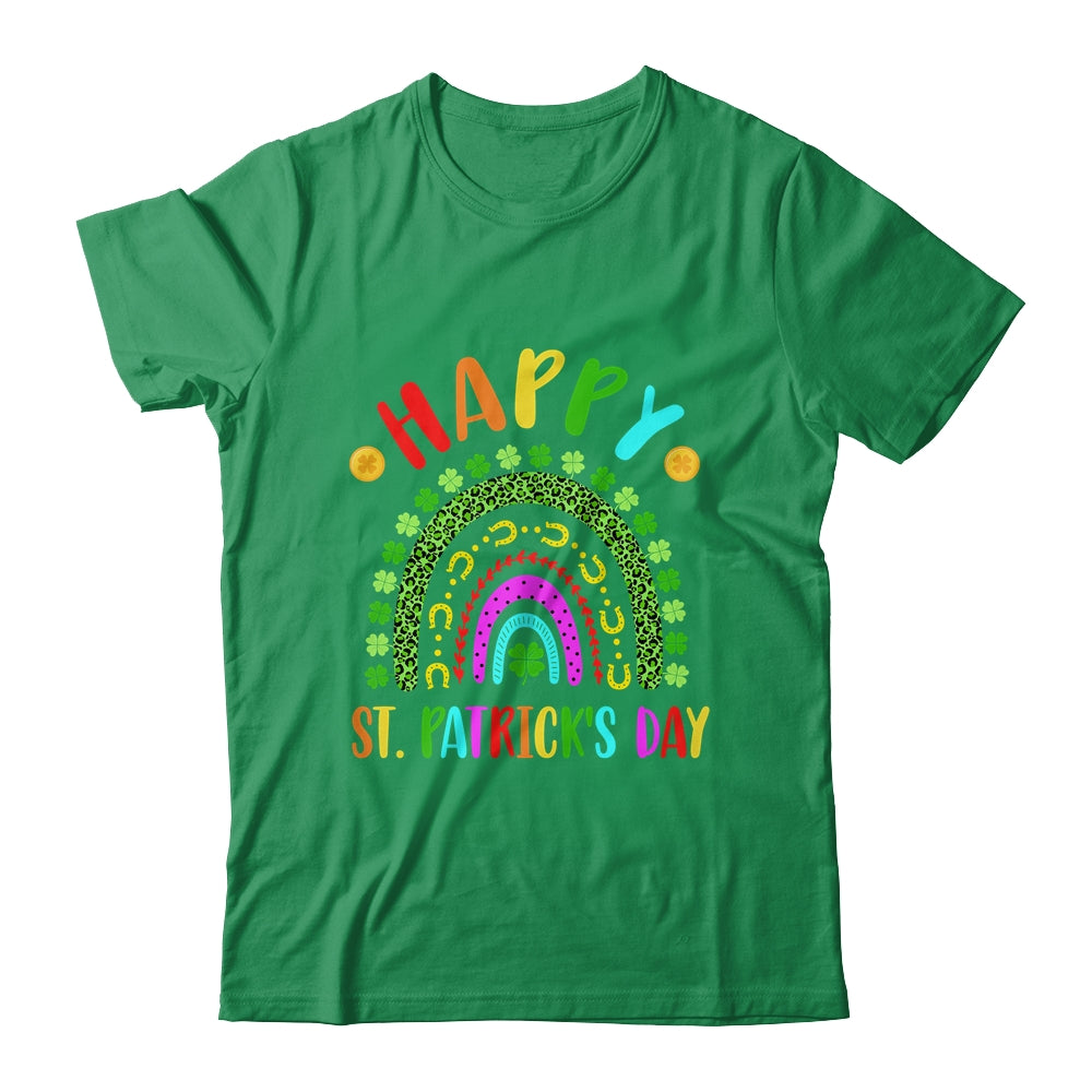 Happy St Saint Patrick's Day Rainbow Colorful Girls Kids Shirt & Tank Top | siriusteestore
