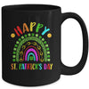 Happy St Saint Patrick's Day Rainbow Colorful Girls Kids Mug | siriusteestore