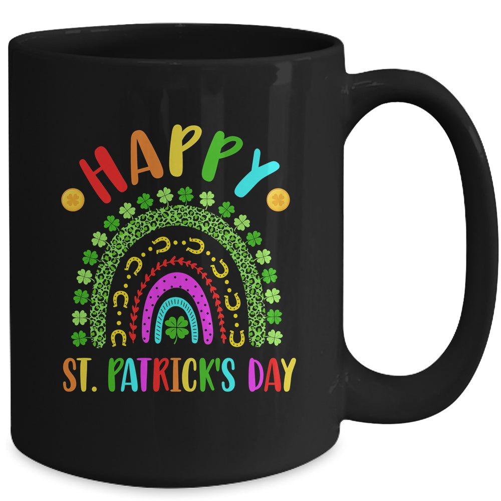Happy St Saint Patrick's Day Rainbow Colorful Girls Kids Mug | siriusteestore
