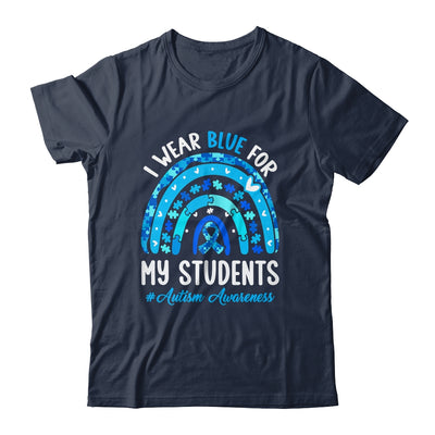 Happy Teacher I Wear Blue For My Students Autism Awarenes Shirt & Tank Top | siriusteestore