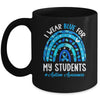 Happy Teacher I Wear Blue For My Students Autism Awarenes Mug | siriusteestore