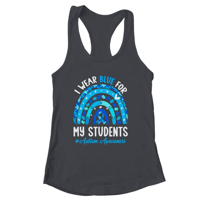 Happy Teacher I Wear Blue For My Students Autism Awarenes Shirt & Tank Top | siriusteestore