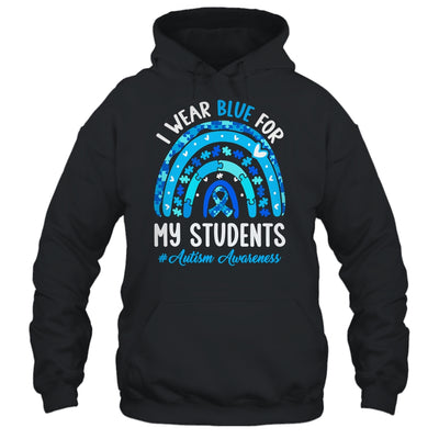 Happy Teacher I Wear Blue For My Students Autism Awarenes Shirt & Tank Top | siriusteestore