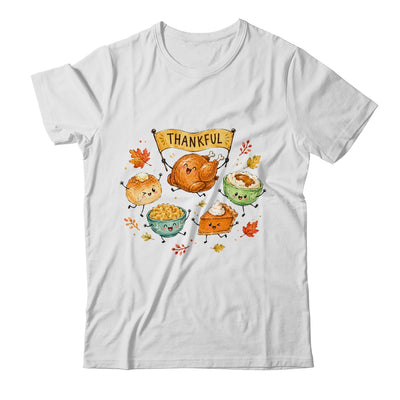 Happy Thanksgiving Doodles Cute Food Characters Funny Fall Shirt & Sweatshirt | siriusteestore