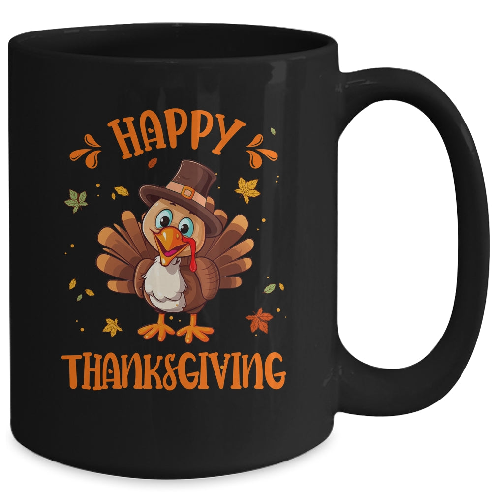 Happy Thanksgiving For Turkey Day Family Dinner Mug | siriusteestore