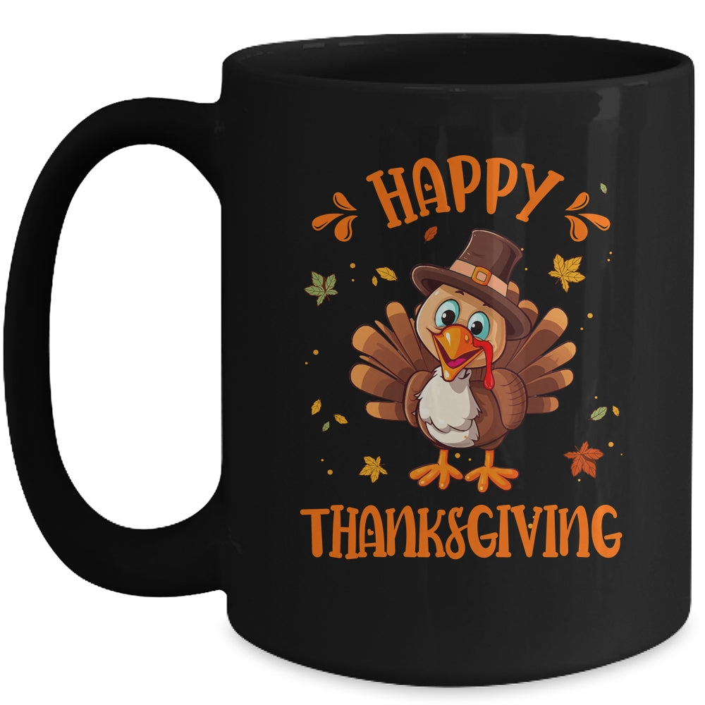 Happy Thanksgiving For Turkey Day Family Dinner Mug | siriusteestore