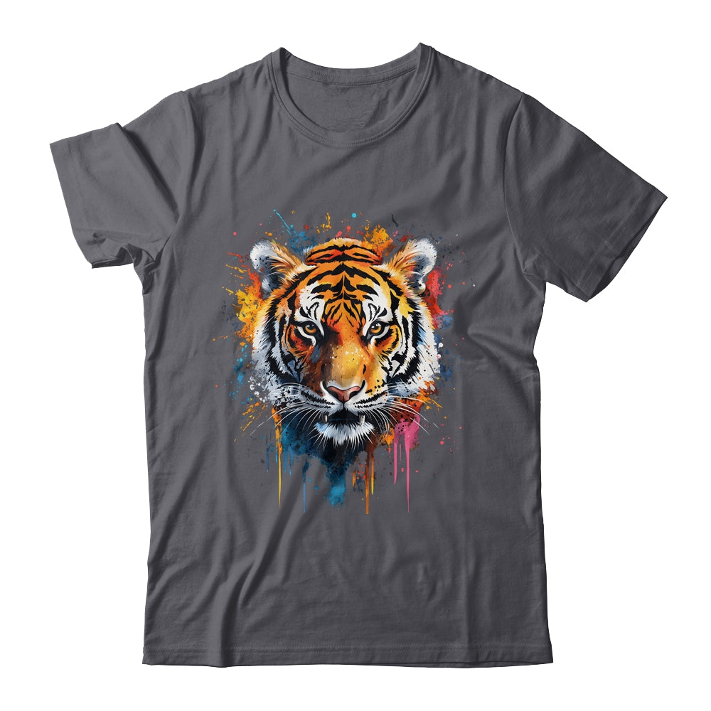 Happy Tiger Art Design For Women Men Tiger Face Cute Tiger Shirt & Hoodie | siriusteestore