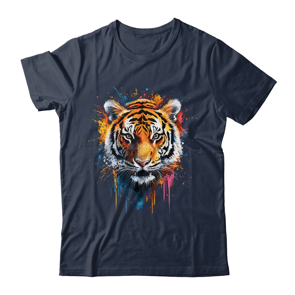 Happy Tiger Art Design For Women Men Tiger Face Cute Tiger Shirt & Hoodie | siriusteestore