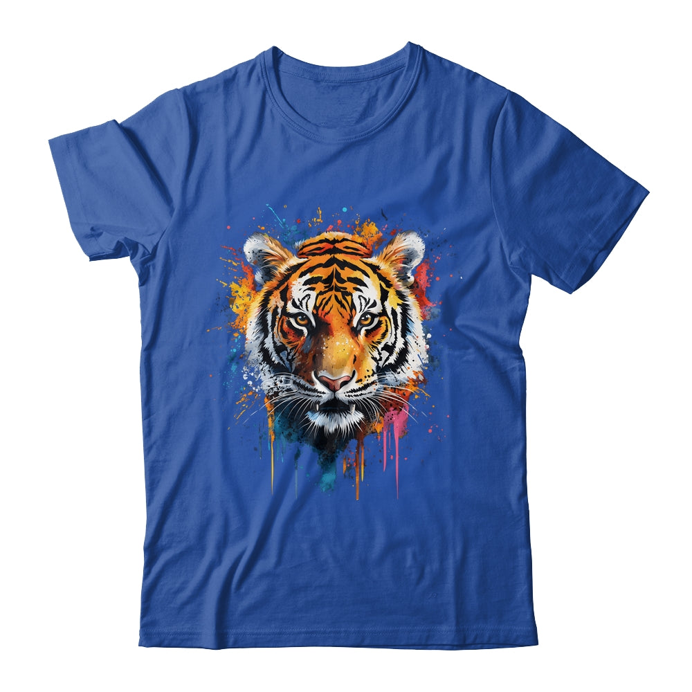 Happy Tiger Art Design For Women Men Tiger Face Cute Tiger Shirt & Hoodie | siriusteestore