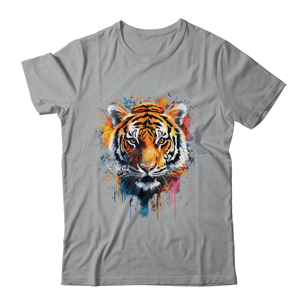 Happy Tiger Art Design For Women Men Tiger Face Cute Tiger Shirt & Hoodie | siriusteestore