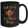 Happy Turkey Day 2023 Autumn Fall Thanksgiving Family Kids Mug | siriusteestore