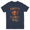 Happy Turkey Day 2023 Autumn Fall Thanksgiving Family Kids Youth Shirt | siriusteestore