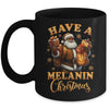 Have A Melanin Christmas African American Santa Afro Proud Mug | siriusteestore