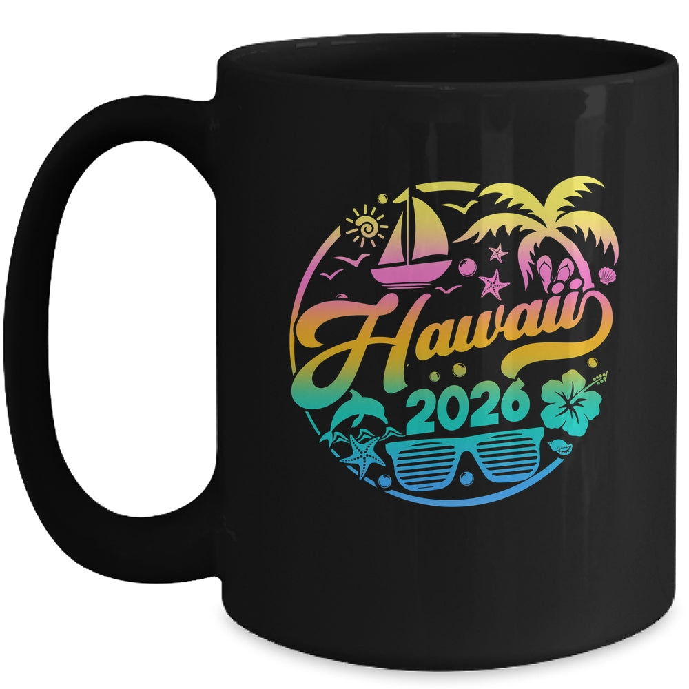 Hawaii 2026 Family Vacation Beach Matching Group Mug | siriusteestore