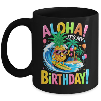Hawaii It's My Birthday Party Aloha Hawaii Hawaiian Floral Mug | siriusteestore