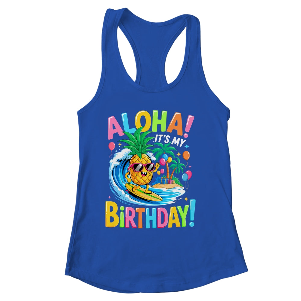 Hawaii It's My Birthday Party Aloha Hawaii Hawaiian Floral Shirt & Tank Top | siriusteestore