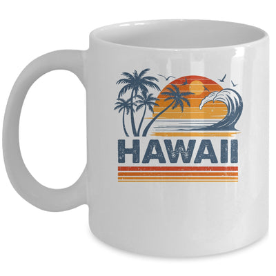 Hawaii Vacation Sunset Cute 70s Vintage Retro Beach Mug | siriusteestore