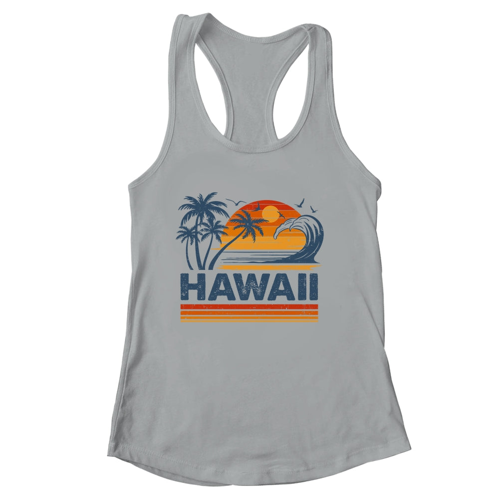 Hawaii Vacation Sunset Cute 70s Vintage Retro Beach Shirt & Tank Top | siriusteestore