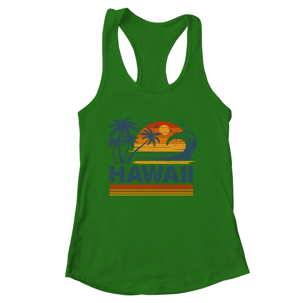 Hawaii Vacation Sunset Cute 70s Vintage Retro Beach Shirt & Tank Top | siriusteestore
