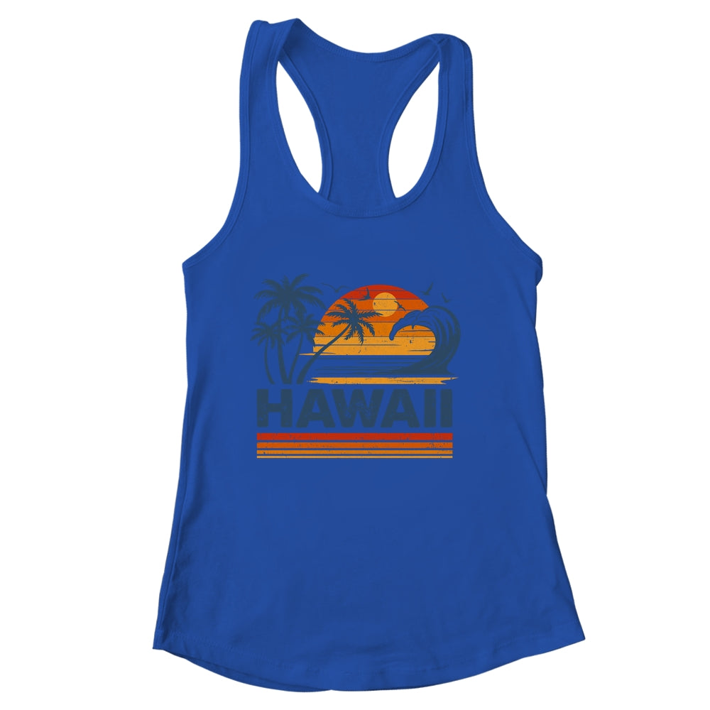 Hawaii Vacation Sunset Cute 70s Vintage Retro Beach Shirt & Tank Top | siriusteestore