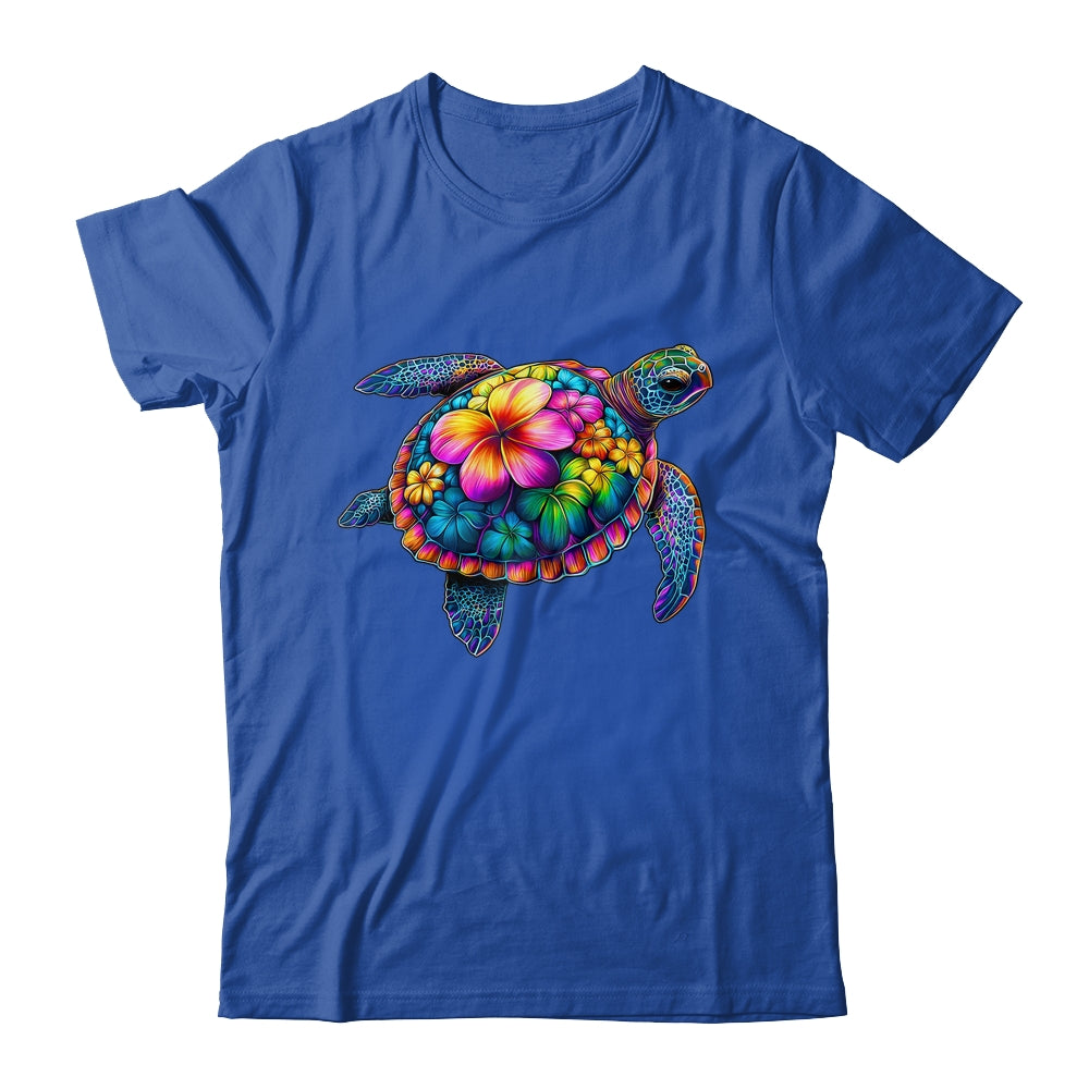 Hawaiian Sea Turtle Tie Dye Hawaii Colorful Beach Summer Shirt & Tank Top | siriusteestore