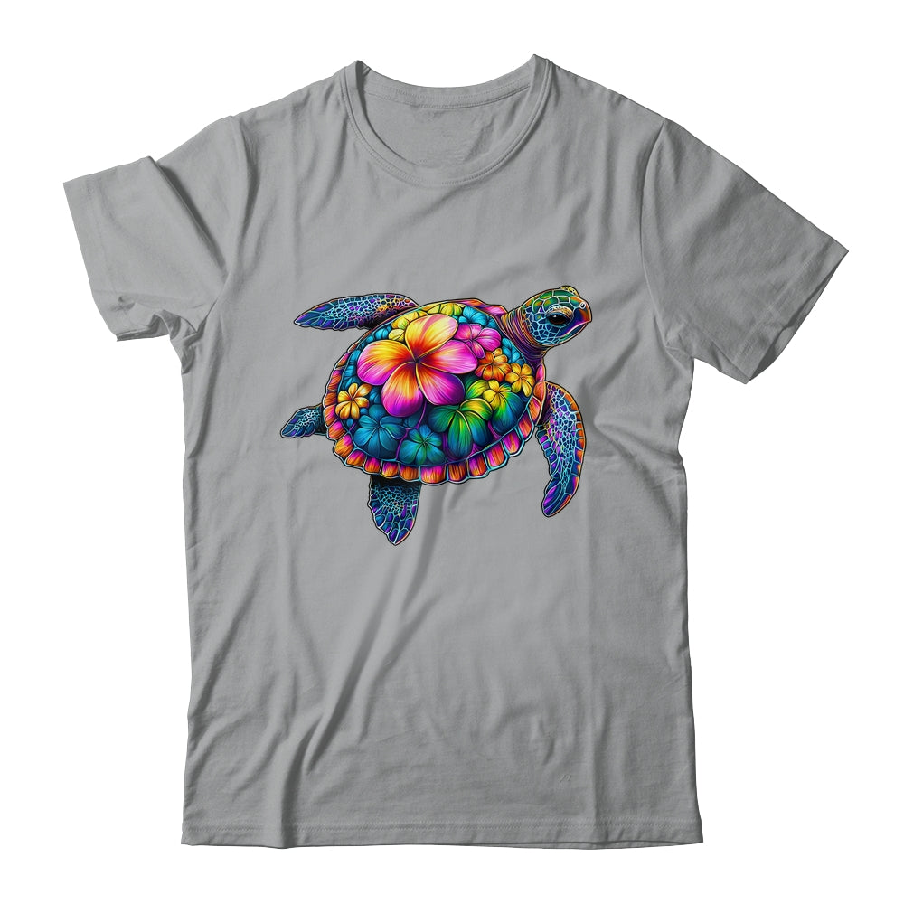 Hawaiian Sea Turtle Tie Dye Hawaii Colorful Beach Summer Shirt & Tank Top | siriusteestore