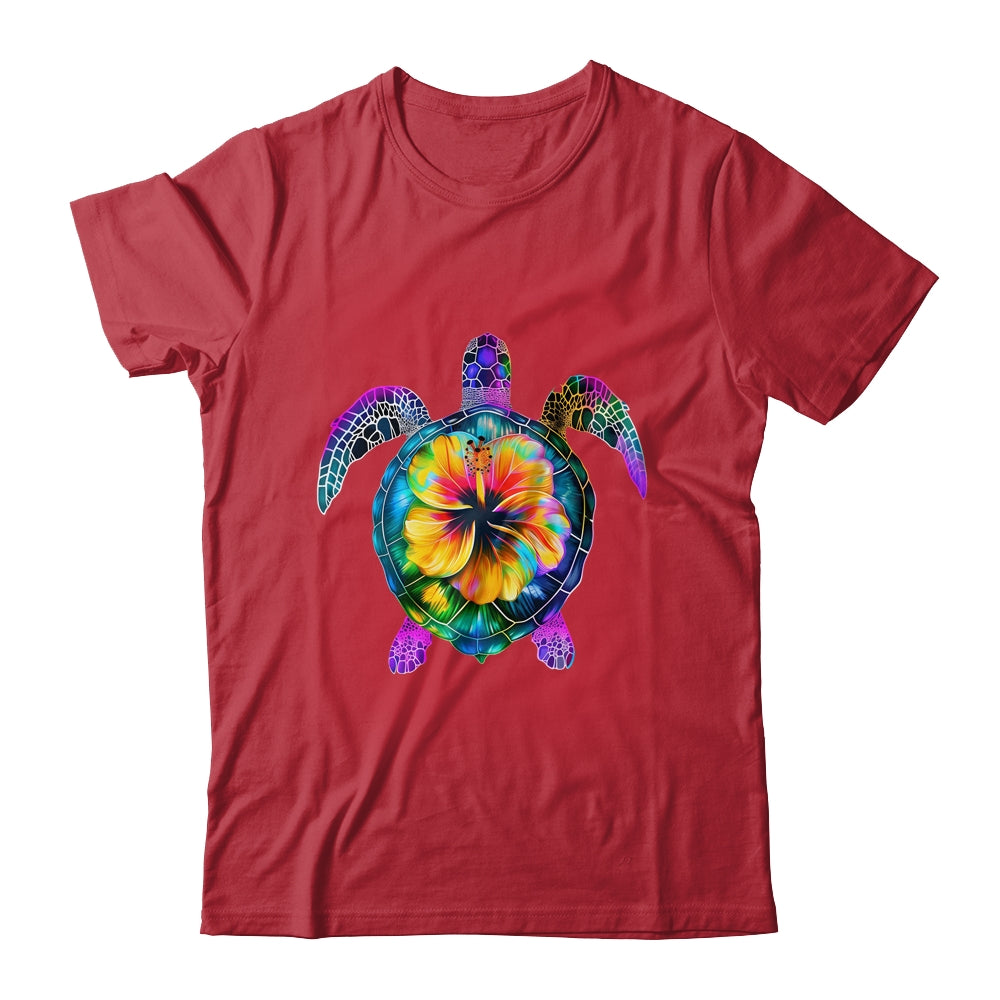 Hawaiian Tie Dye Sea Turtle Cute Hawaii For Men And Women Shirt & Tank Top | siriusteestore