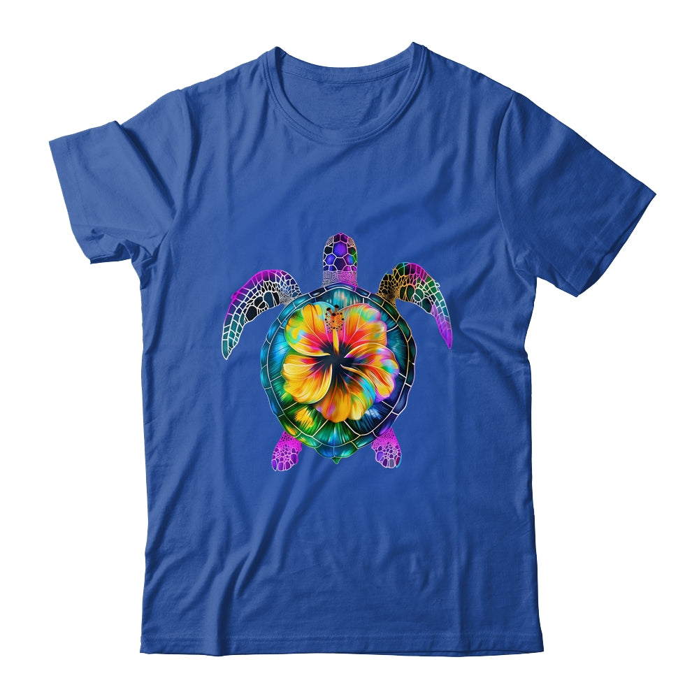 Hawaiian Tie Dye Sea Turtle Cute Hawaii For Men And Women Shirt & Tank Top | siriusteestore