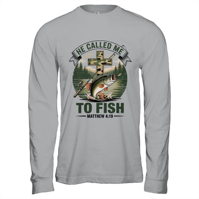 He Called Me To Fish Bass Fishing Camo Christian Funny Shirt & Hoodie | siriusteestore