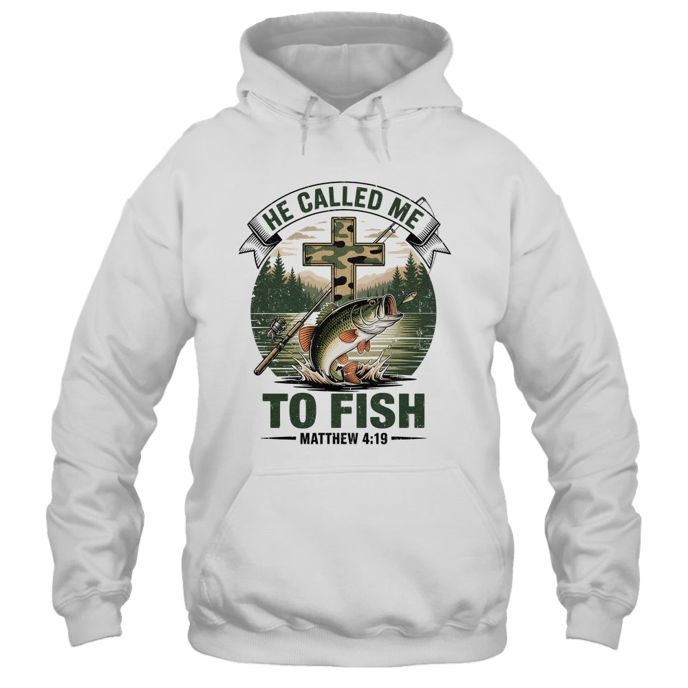 He Called Me To Fish Bass Fishing Camo Christian Funny Shirt & Hoodie | siriusteestore