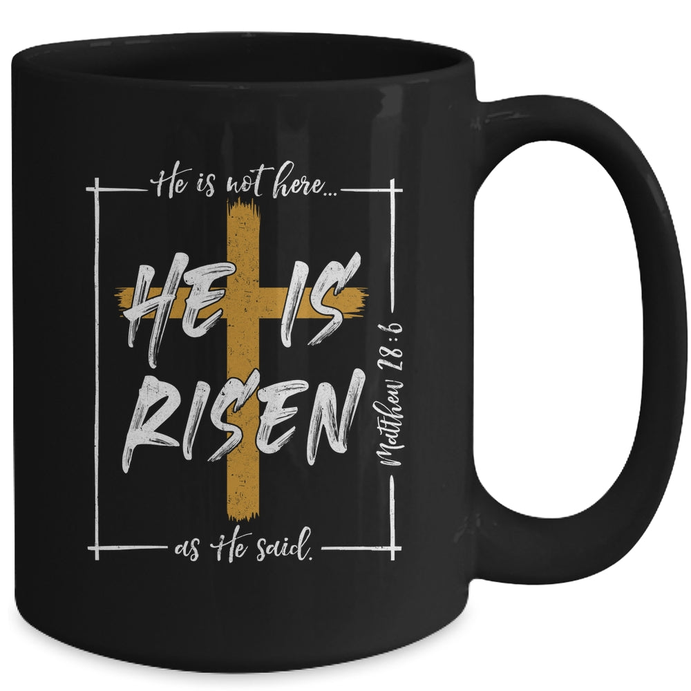 He Is Risen Easter Christian Cross Men Women Kids Mug | siriusteestore
