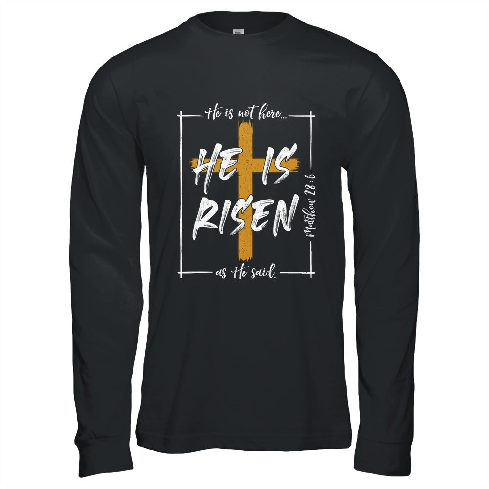 He Is Risen Easter Christian Cross Men Women Kids Shirt & Hoodie | siriusteestore