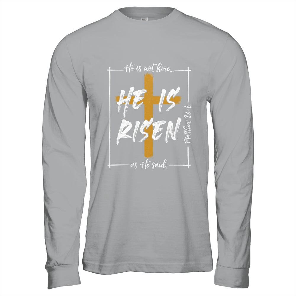 He Is Risen Easter Christian Cross Men Women Kids Shirt & Hoodie | siriusteestore