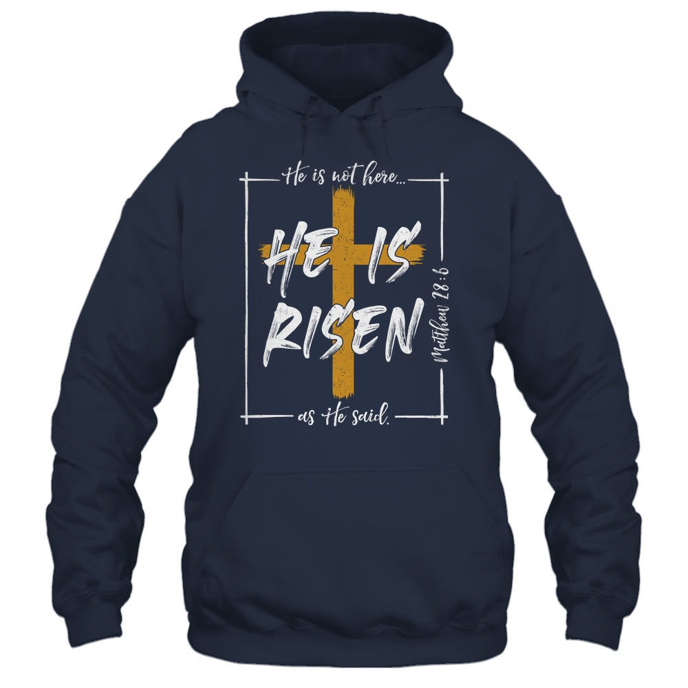 He Is Risen Easter Christian Cross Men Women Kids Shirt & Hoodie | siriusteestore