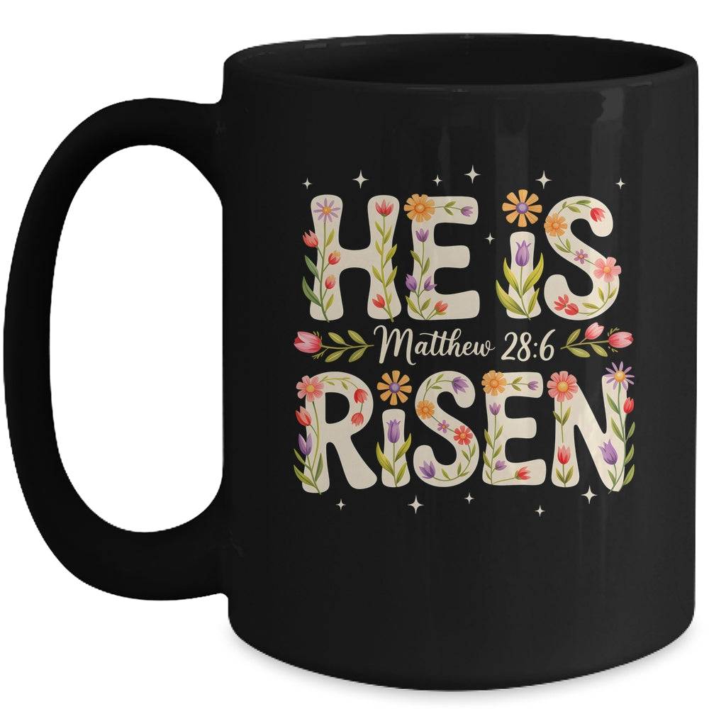 He Is Risen Jesus Christian Happy Easter Women Girls Mug | siriusteestore