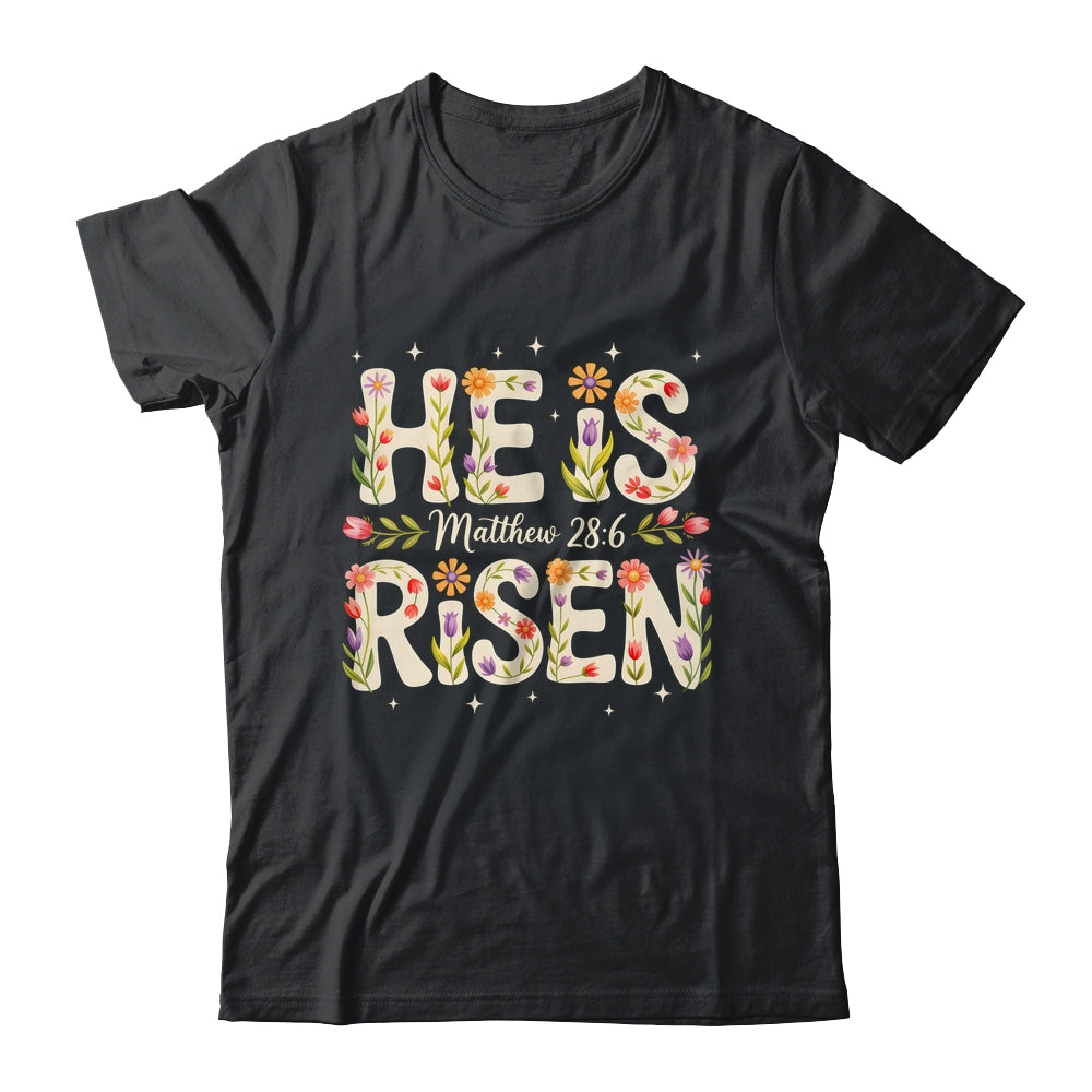 He Is Risen Jesus Christian Happy Easter Women Girls Shirt & Hoodie | siriusteestore