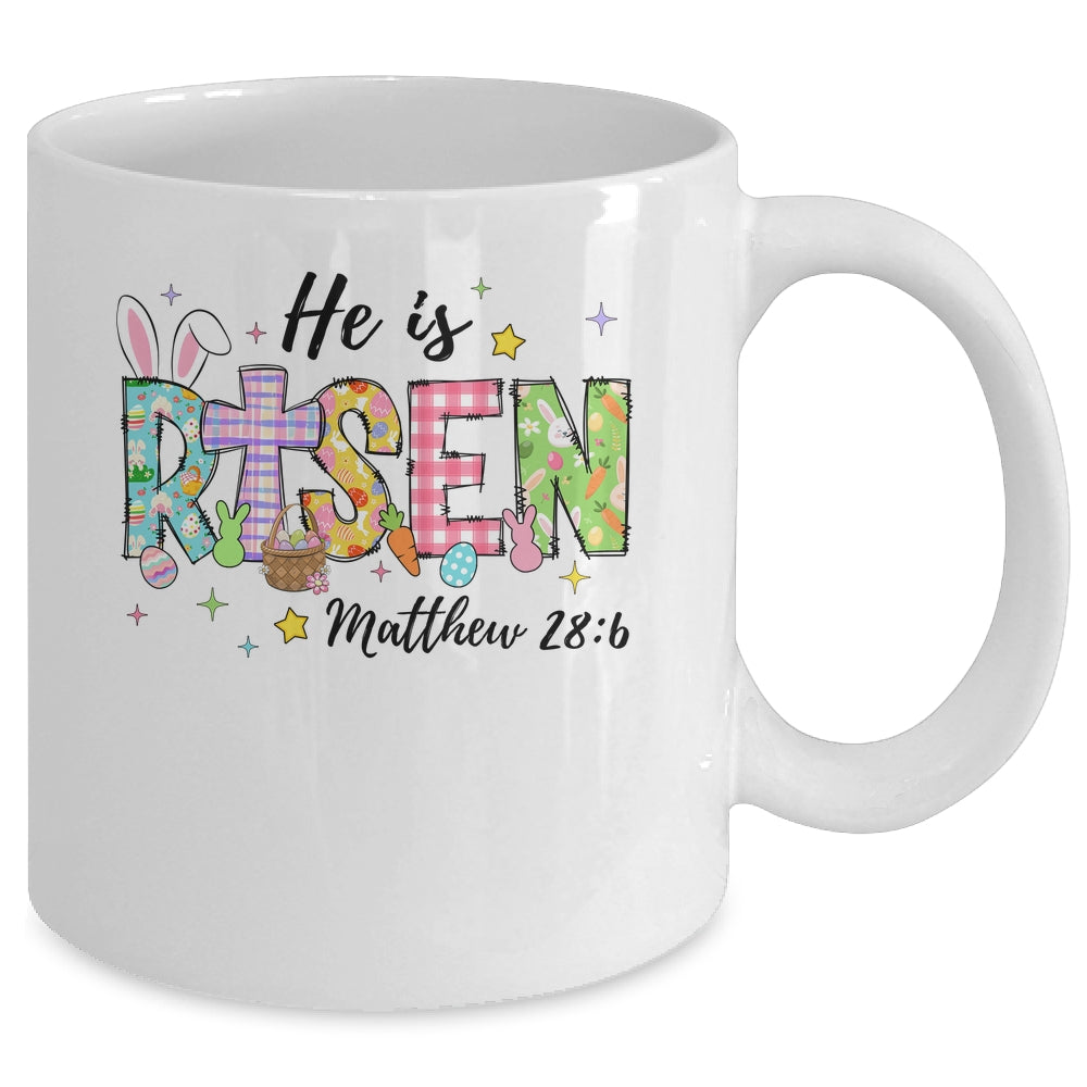 He Is Risen Jesus Christian Happy Easter Women Kids Girls Mug | siriusteestore