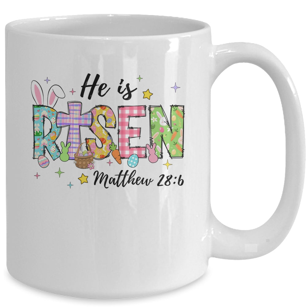 He Is Risen Jesus Christian Happy Easter Women Kids Girls Mug | siriusteestore