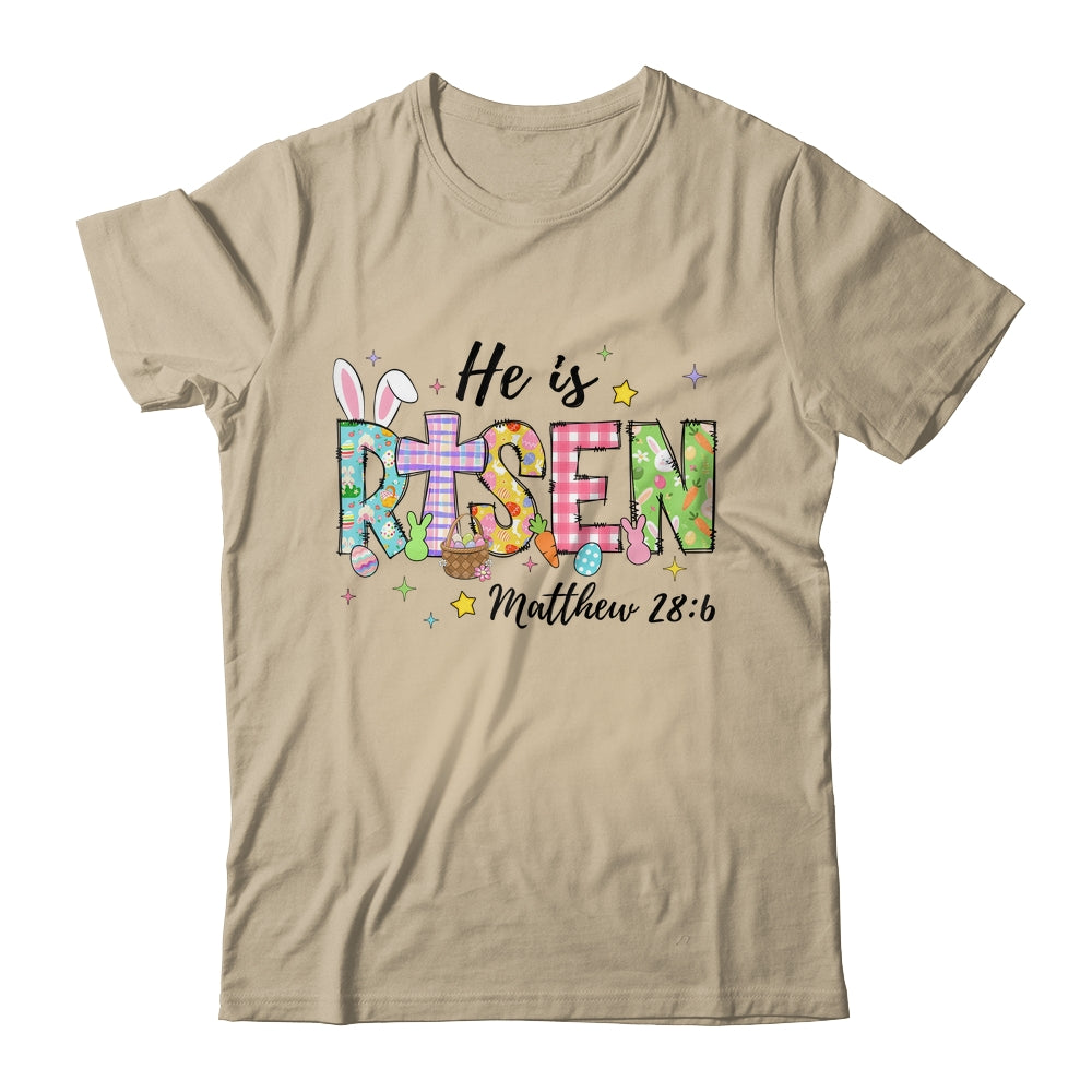 He Is Risen Jesus Christian Happy Easter Women Kids Girls Shirt & Sweatshirt | siriusteestore